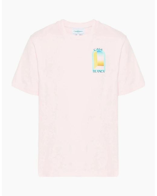 Casablanca Pink L'Arch Colore T-Shirt for men