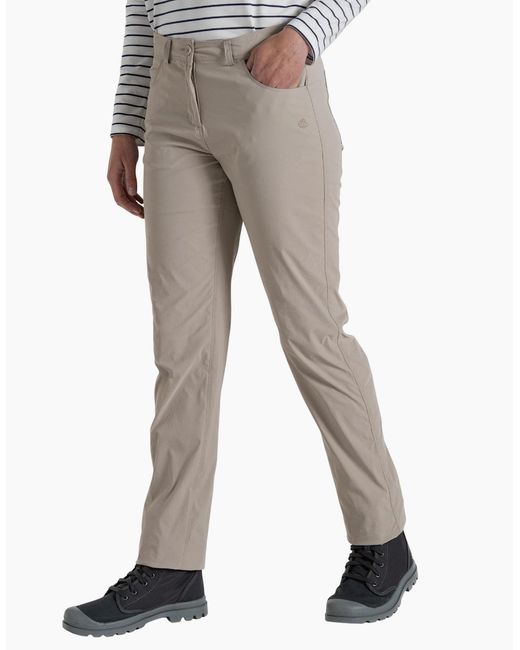 Craghoppers White Ladies Milla Nosilife Hiking Trousers