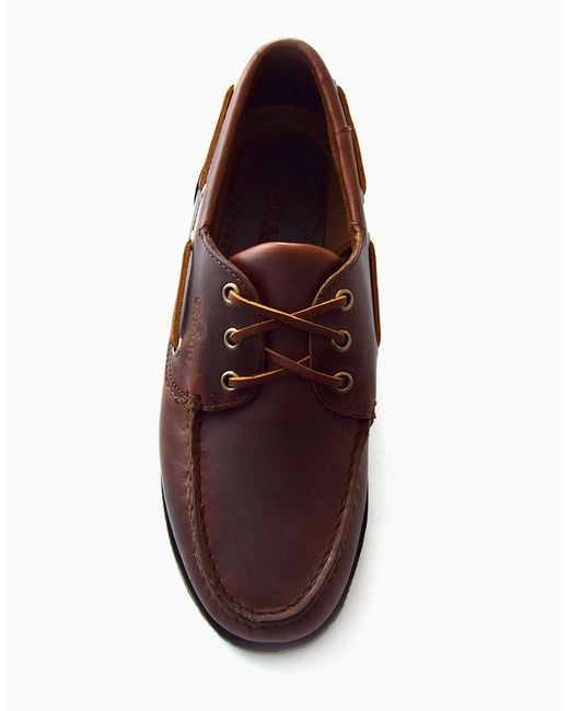 Sebago Brown Foresider Deck Shoe for men
