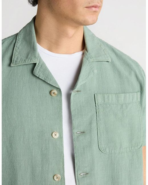 Remus Uomo Green Paolo Tapered Ss Shirt 34 Sage for men
