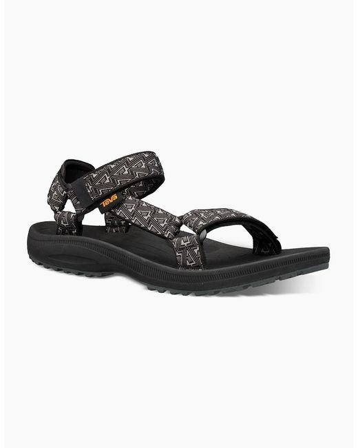 Teva Black Winsted Adjustable Walking Sandals for men