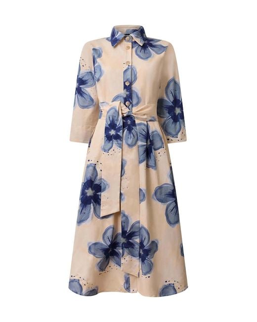 James Lakeland Natural Flower Cotton Dress