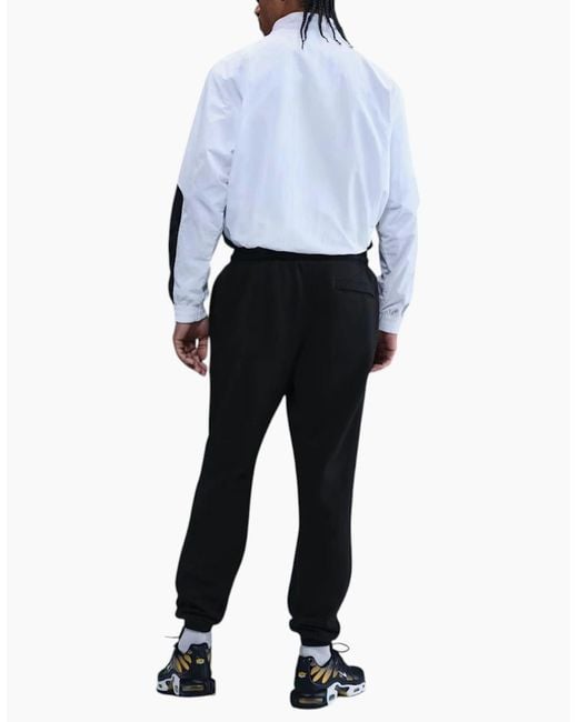 Nike Black Club Joggers Fn3808 Cuffed Brushed Trousers for men