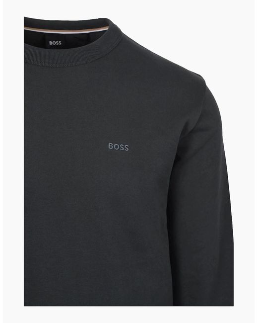 Boss Gray Boss H-Sharpe Sweatshirts Open for men
