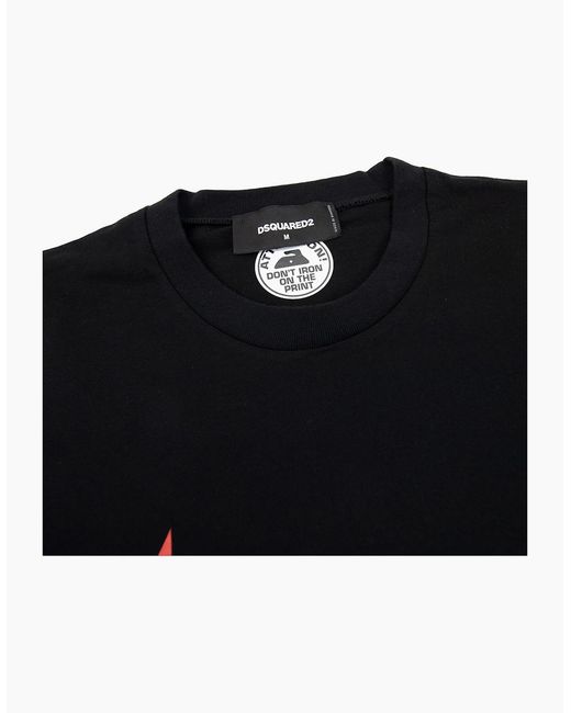 DSquared² Black Climbing Twins T-Shirt for men