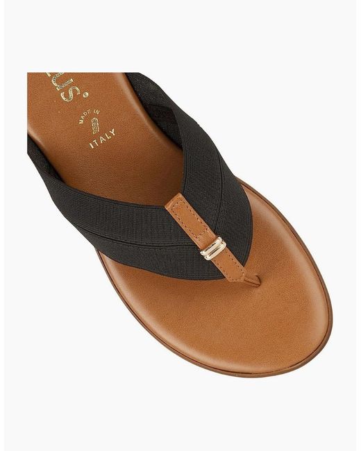 Lotus Brown Erminia Toe Post Sandals