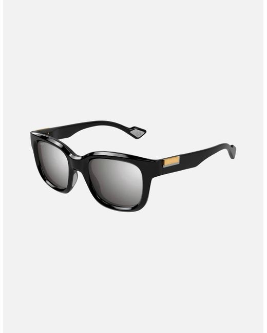 Gucci Black Arm Plate Logo Sunglasses