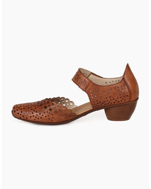 Rieker Brown Pia Open Court Shoes