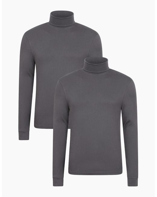 Mountain Warehouse Blue Meribel Thermal Top (Pack Of 2) for men