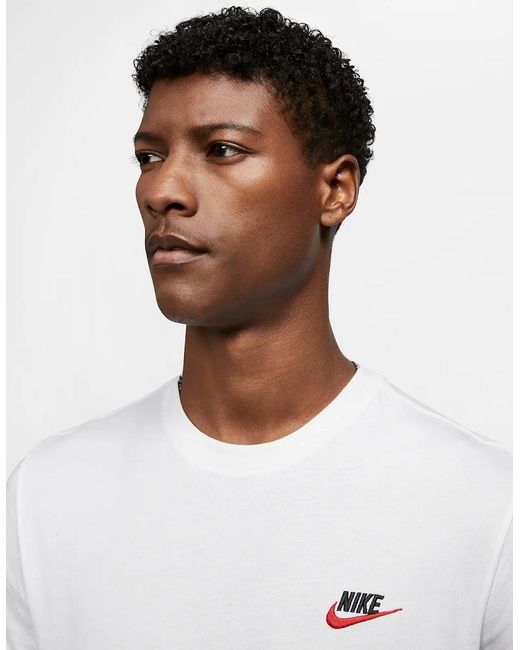 Nike White Club Sportswear T-Shirt for men
