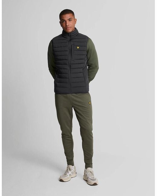 Lyle & Scott Gray Sports Lightweight Puffer Jacket for men