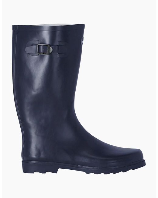 Trespass Blue Recon X Waterproof Rubber Wellington Boots for men