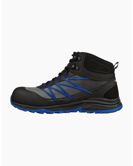 Skechers Blue Puxal Firmle Lce Up Safety Toe Work Boots for men