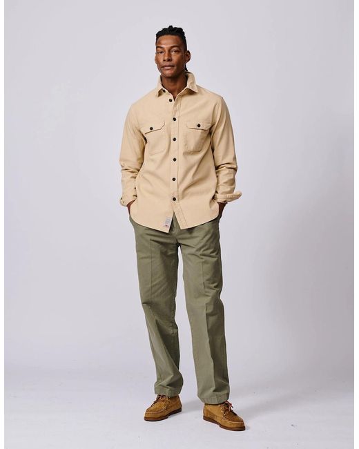 aubi Natural Henderson Canvas Overshirt for men