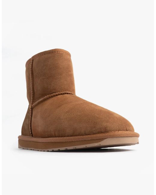 EMU Brown Australia Stinger Mini Sheepskin Boot Chestnut