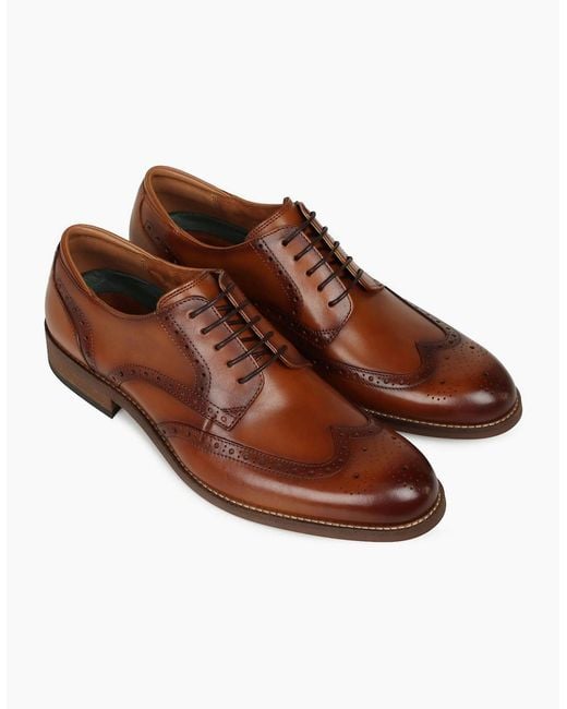 Clarks Brown Craftremi Tip Brogues for men