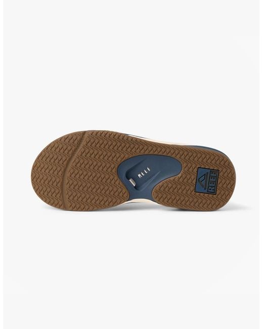 Reef Blue Fanning Toe-Post Sandals/Oat for men
