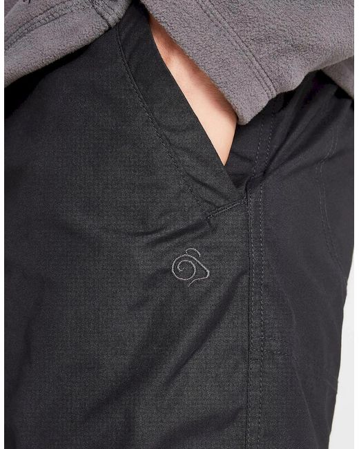 Craghoppers Black Expert Kiwi Tailored Trousers for men