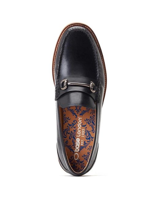 Base London Black Madison Loafers for men