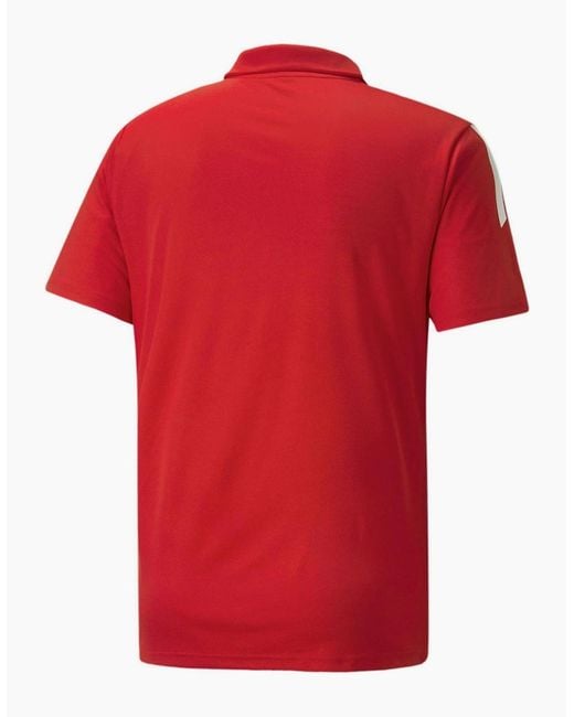 PUMA Red Teamliga Sideline Polo Shirt for men