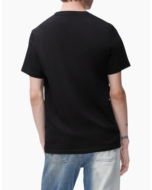 Loewe Black T-Shirts Two-Tone Anagram Embroidery Crew Neck Regular Fit Cotton Tee for men