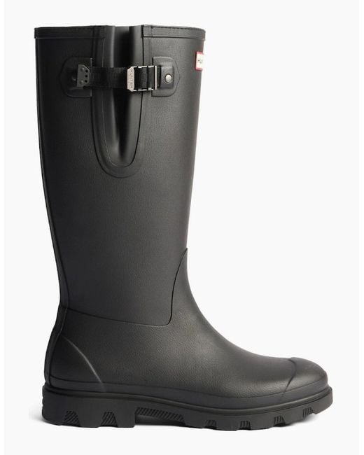 Hunter Black Field Downpour Wellingtons