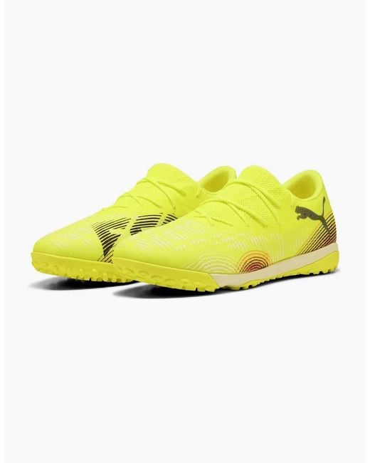 PUMA Yellow Future 8 Match Low Tt Astro Turf Football Boots for men