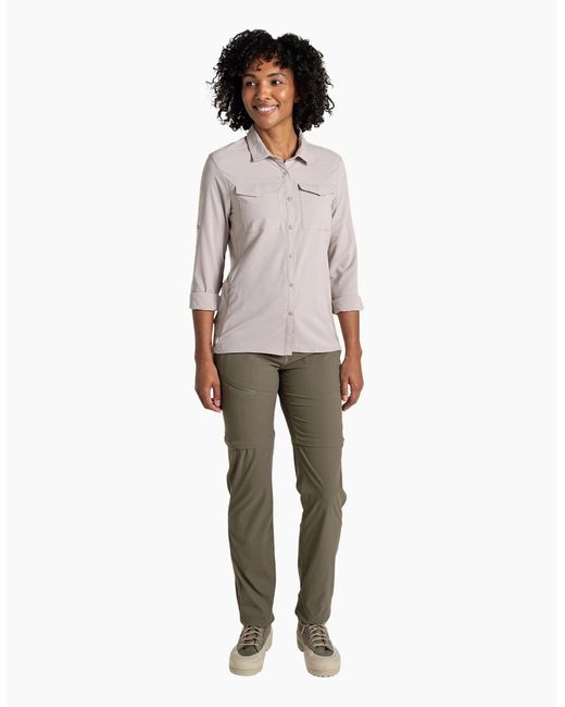 Craghoppers Gray Ladies Nosilife Pro Iii Nosilife Long-Sleeved Shirt