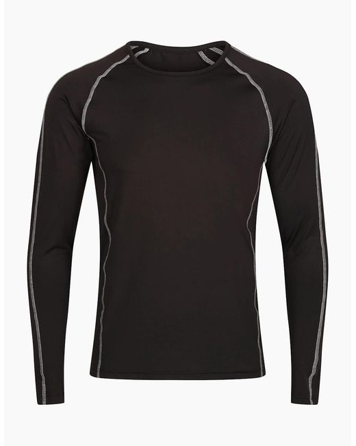 Regatta Black Professional Long-Sleeved Base Layer Top for men