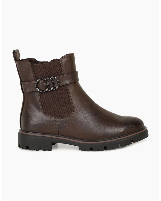 Marco Tozzi Brown Burgos Chelsea Boots