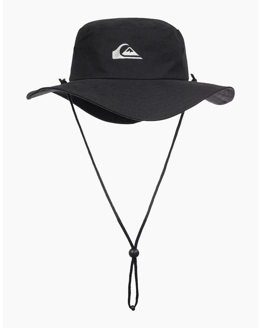 Quiksilver Black Bushmaster Boonie Bucket Hat for men
