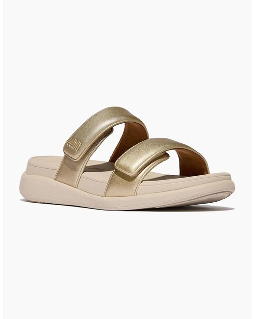 Fitflop Metallic F-Mode Go Polyurethane Platino Flip Flops for men