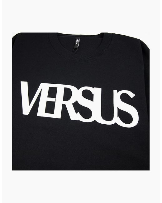 Versus  Black Versace Versus Large Versus Logo Sweatshirt for men