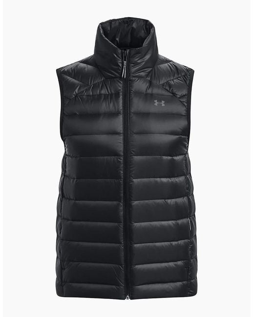 Under Armour Black Solid Patterned Gilet