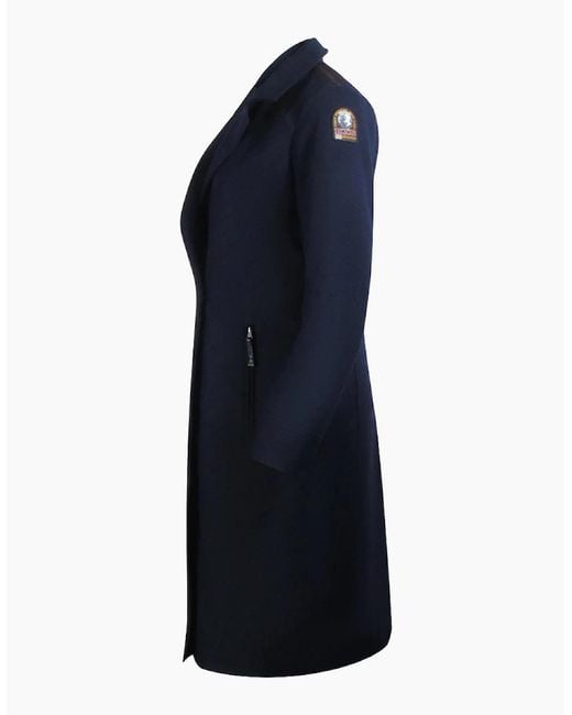 Parajumpers Blue Jill Pencil Dark Trench Jacket