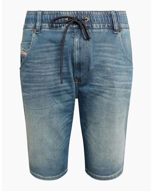 DIESEL Blue D Krooshort Z Denim Shorts for men