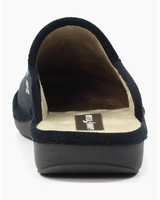Goodyear Blue Huxley Mule Slippers for men