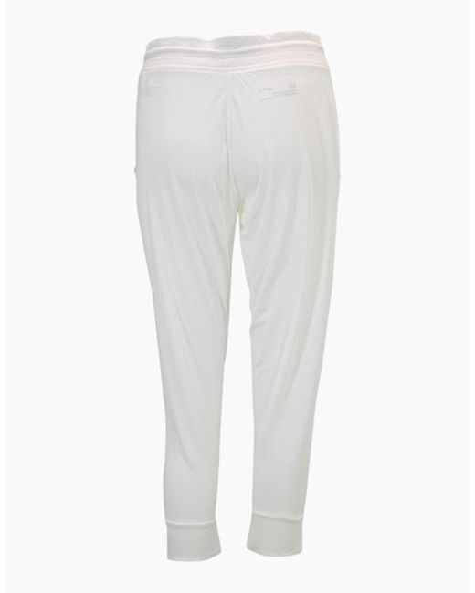 Under Armour White Heat Gear Leggings Loose Ua Capri Joggers Gym Yoga Sweatpant