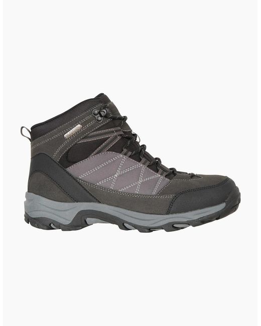 Mountain Warehouse Black Ladies Rapid Suede Waterproof Walking Boots