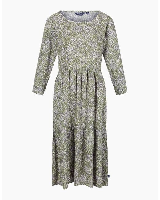 Regatta Gray Ladies Briella Abstract Long-Sleeved Casual Dress