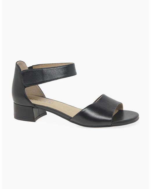 Caprice Black Agadir Sandals