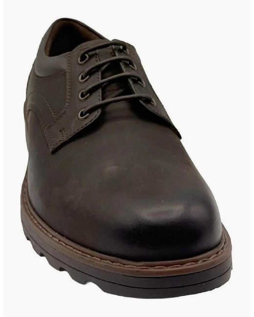 Rockport Black Marshall Plain Toe Derby Shoes for men