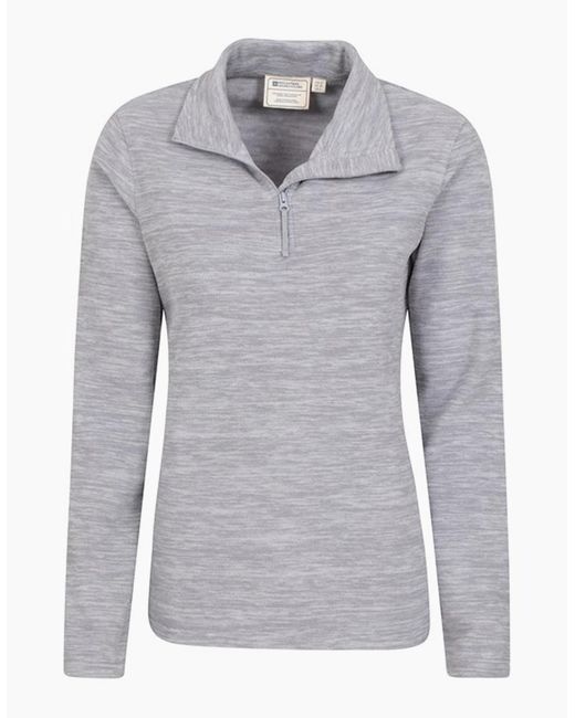 Mountain Warehouse Gray Ladies Snowdon Melange Fleece Top