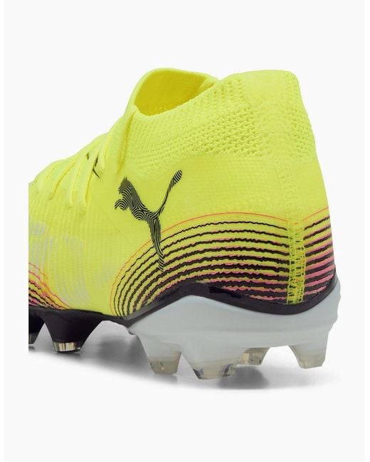 PUMA Yellow 8 Match Artificial Ground Football Boots