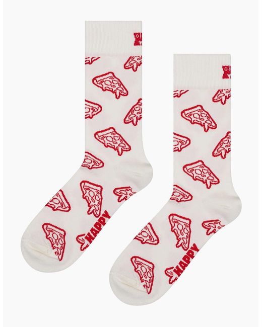 Happy Socks Pink Pizza Socks