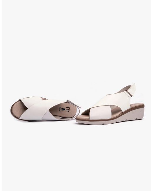Fly London White Nabi058Fly Sandals