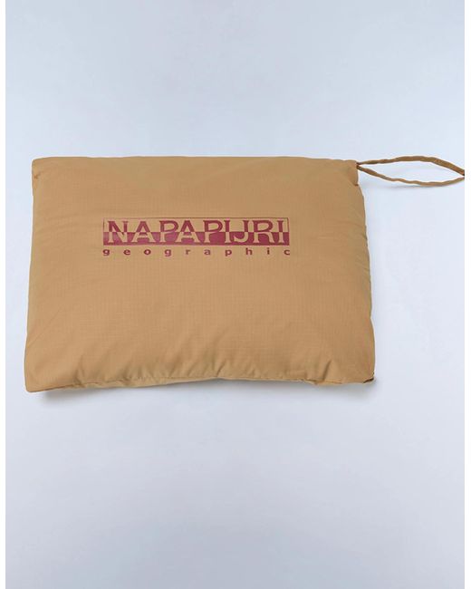 Napapijri Red Rainforest Ripstop Anorak Jacket for men