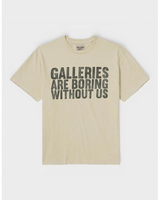 GALLERY DEPT. Natural Boring Logo Tee Archival for men