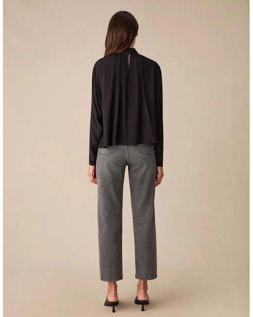 Ro&zo Black Batwing Sleeve Blouse