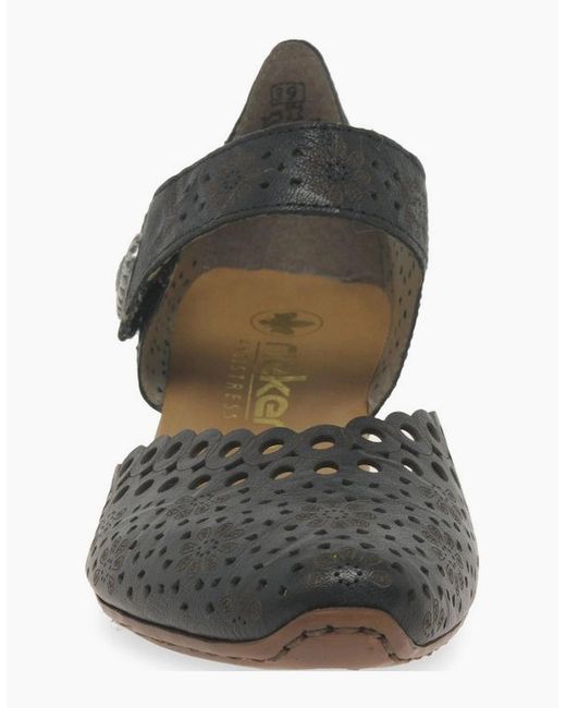 Rieker Brown Pia Open Court Shoes